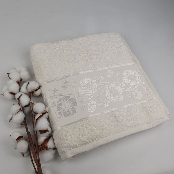 Рушник Philippus Platinum Cotton 70x140 Elina Молочний (А295)