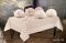 Скатертина Set Maison D'or Magnole Damasque 155х320+12psc Powder