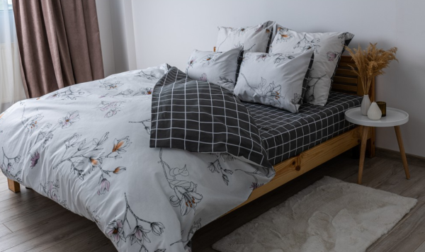 Комплект постільної білизни "Soft dreams" двоспальний (Blossom on White,70*70)