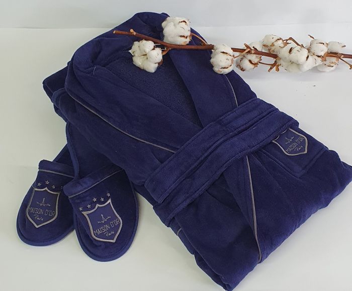 Халат чоловічий Maison D'or Boswell Navi Blue S