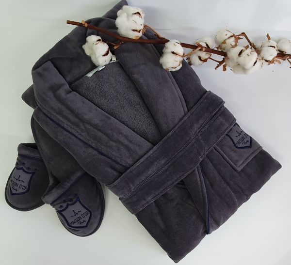 Халат чоловічий Maison D'or Boswell Grey S