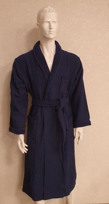 Халат чоловічий Maison D'or Quattro Navy Blue S