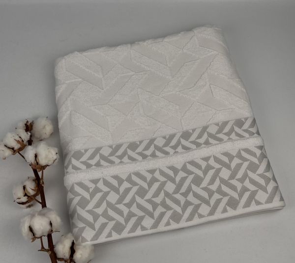 Рушник 70х140 White/Light Grey ornament