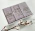 Рушники Maison D'or 3шт Waffle Terry Napkins 40x70 Dark Lilac