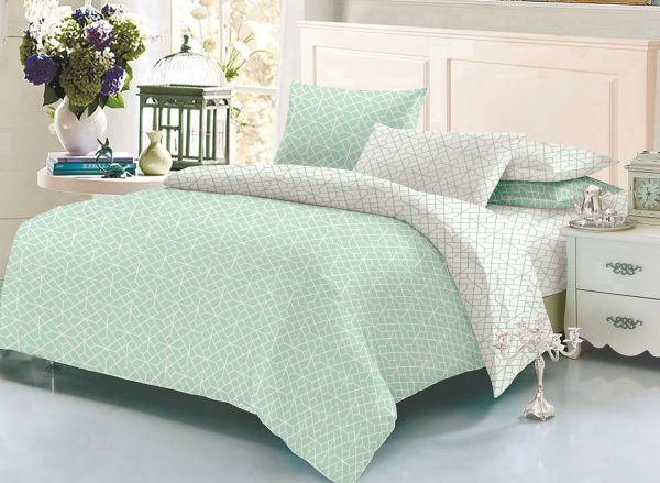Комплект постільної білизни "ТЕП" євростандарт 337 Homely Mint, 70x70