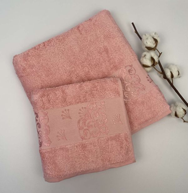Набір рушників 2 шт Sarmasik Pink