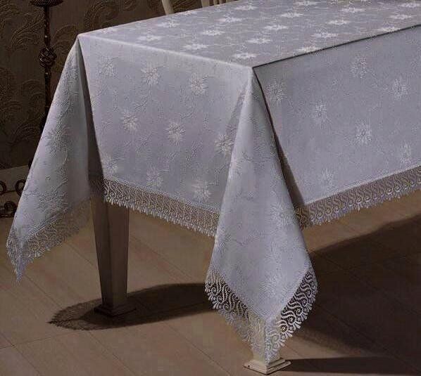 Скатертина мереживо Maison Royale 160x220 KDK Grey