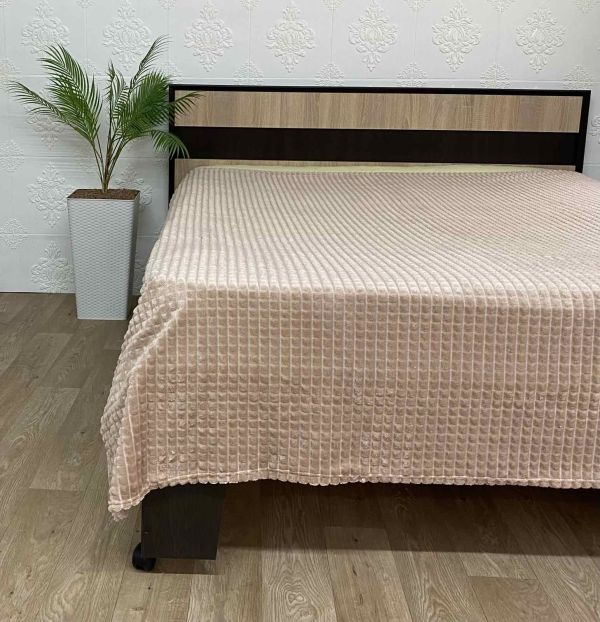 Покривало велюр євро 150х200 Beige (609)