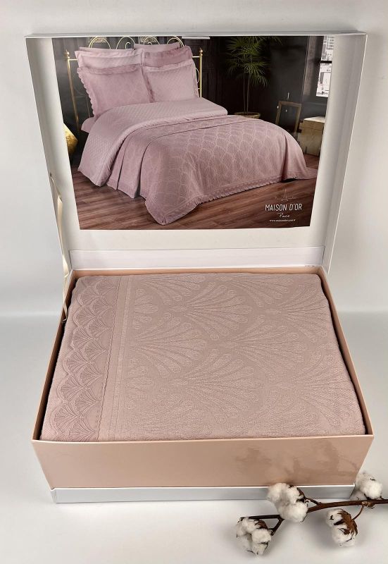Набір Покривало + постіль Maison D'or Pimenta 260x260 Pudra