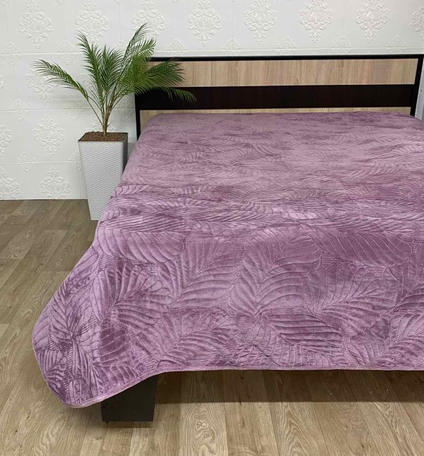 Покривало велюрове Model-16 (1284) 220х240 Purple