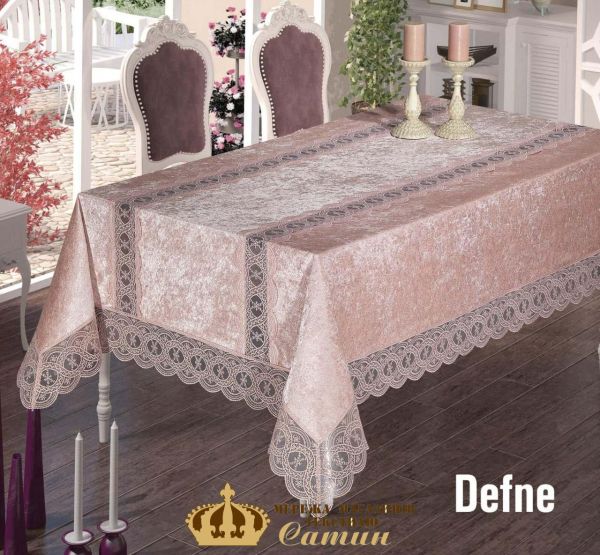 Скатертина Велюр Maison Royale 110x160 Defne Powder