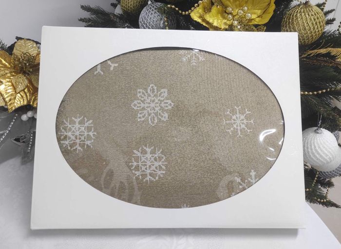 Скатертина Sagol новорічна 160Q ST-135 в коробці
