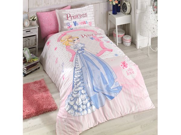 Постільна білизна CLASY ранфорс 160x220 см VANESSA V1 PEMBE