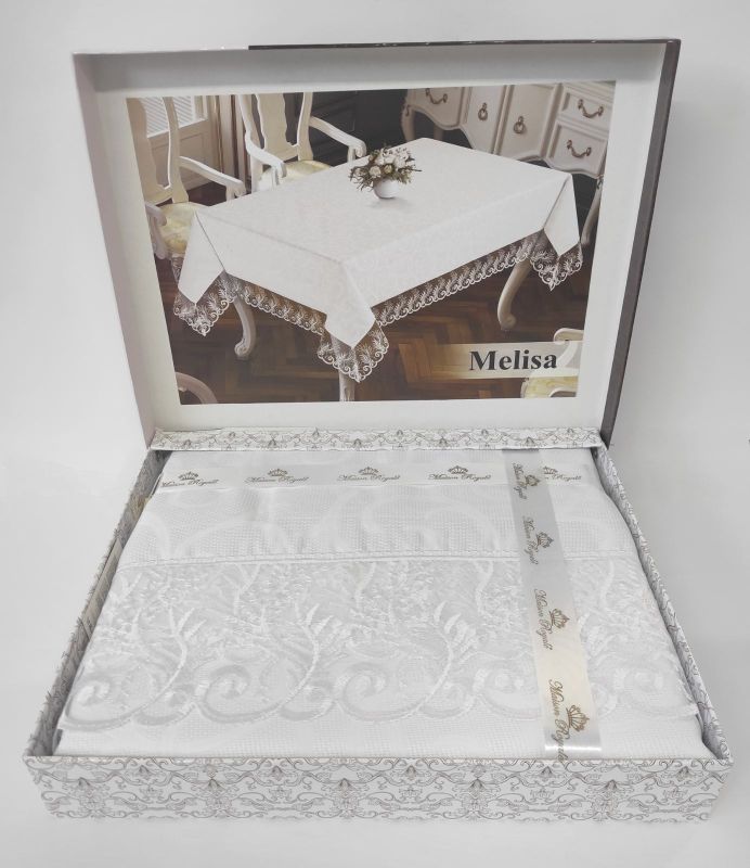 Скатертина Maison Royale 160x300 Melisa White