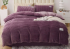 Велюрова постільна білизна (1281) євро Purple