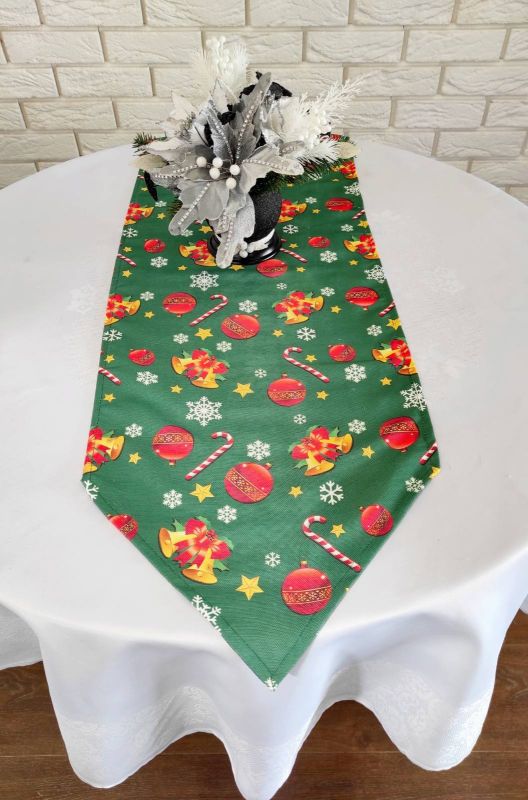 Доріжка "Print" Sagol 35х145 новорічна Yesil