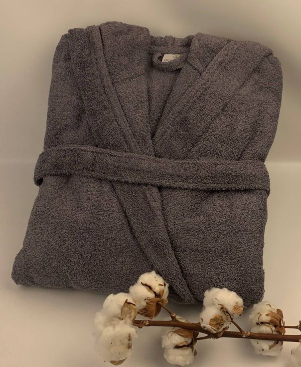 Халат Cotton Point Dark Grey XL