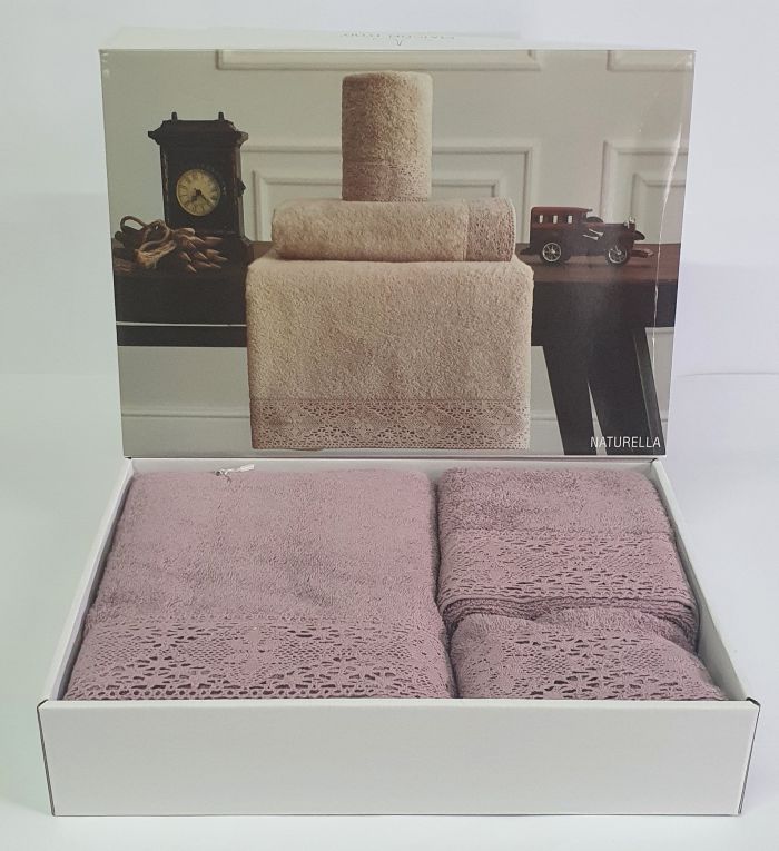 Рушники Maison D'or 3шт Naturella Lila