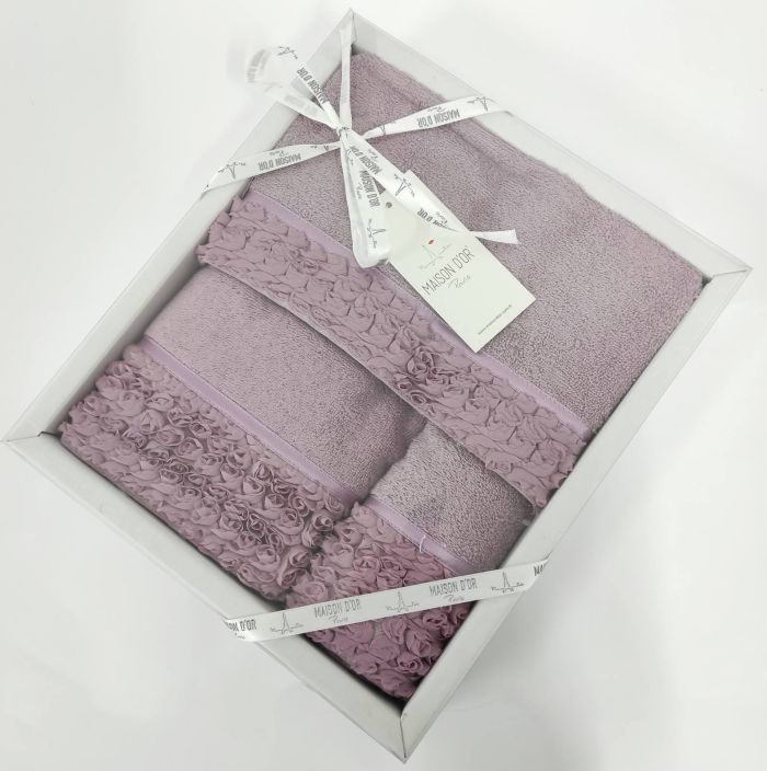 Рушники Maison D'or 3шт Rosa Purple
