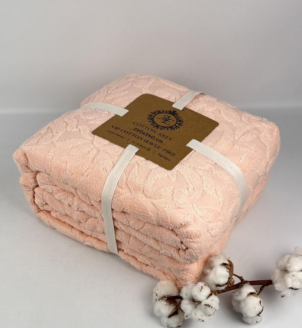 Простирадло махрове АЕ Jakard 150x220 Peach
