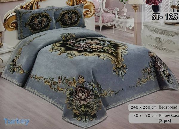 Покривало велюр Sagol St - 125 Gri