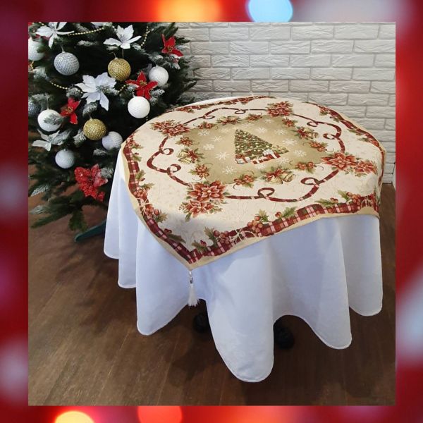 Квадрат Sagol новорічний 80х80 ST-135 ялинка