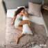 Подушка Nordic Comfort + 40x140 см для відпочинку та сну ТМ IDEIA з блискавкою (біла)