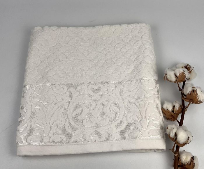 Рушник Philippus Lux Cotton 70х140 Denise Білий(Е838)