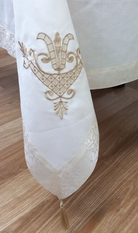 Скатертина Maison Royale льон 160x220 Lale Cream-Cappucino