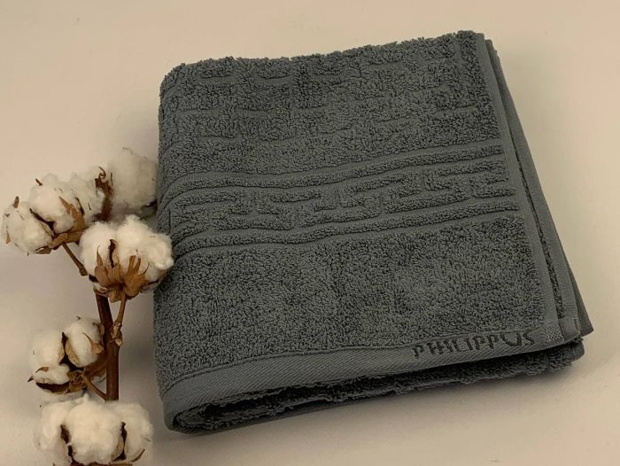 Рушник Philippus Delux Cotton 50х90 Bali Графіт (691)