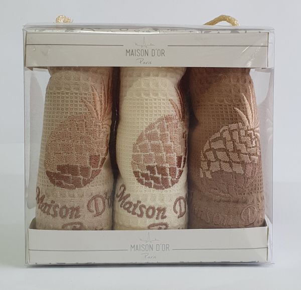 Рушники Maison D'or 6шт Pineapple Natur