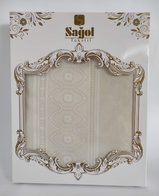 Скатертина Sagol тефлон 160x300 St-052 Cream в коробці *