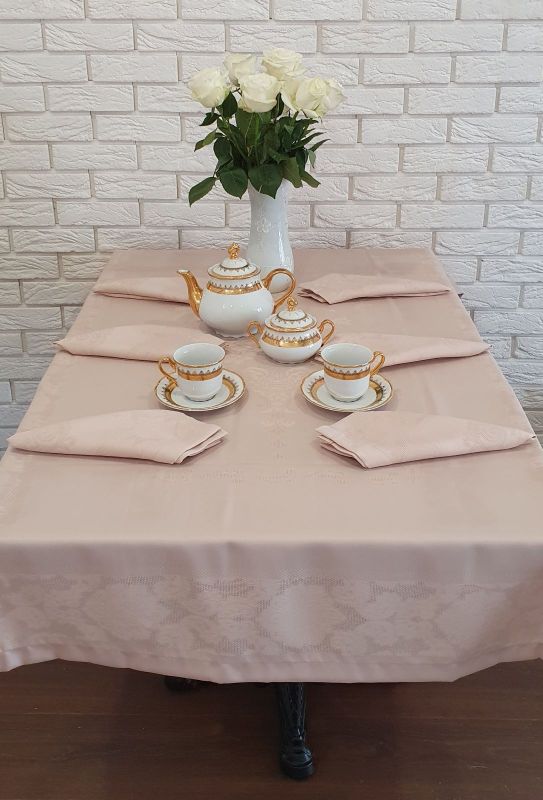Скатертина Sagol тефлон 160x400 St-060 Cappucino + 10 серветок 45 см *