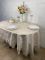 Скатертина Велюр Acme Tekstil 160x220 ovale Cinar Capiccino PVS
