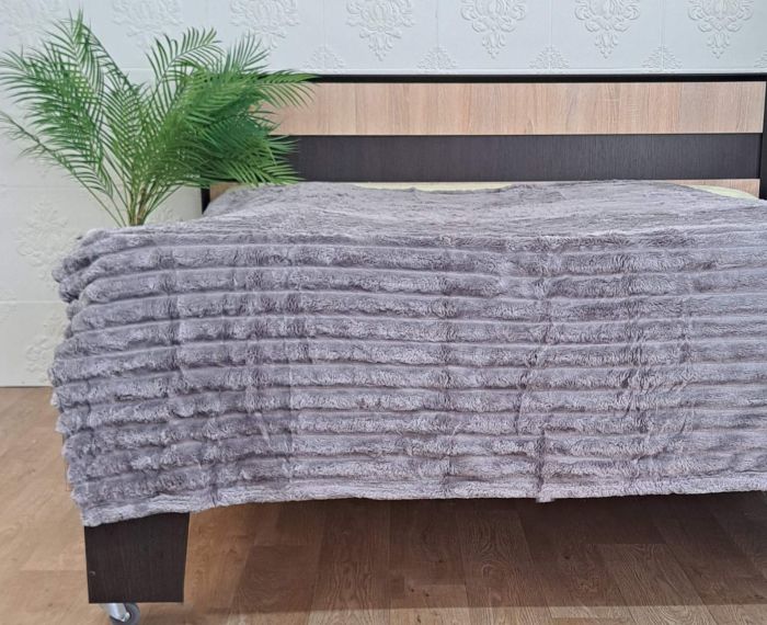 Покривало велюр 150х200 Grey (1306)