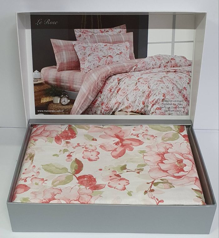 Постільна білизна Maison D'or ранфорс Le Rose 200х220 Pink