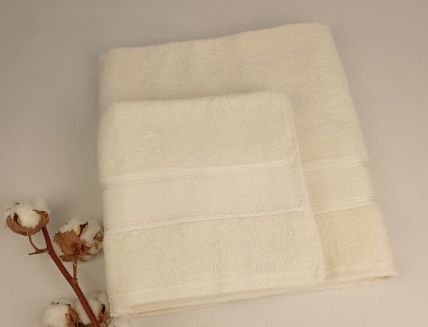 Набір рушників Philippus Collesium Cotton 2 шт Soft Молочний(ЕA071)