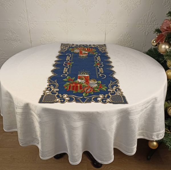 Доріжка новорічна 40х90 код 10195A Blue