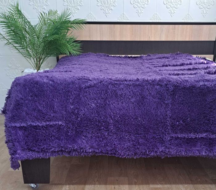 Покривало травка 220х240 Баклажан (600)