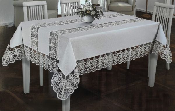 Скатертина Велюр Acme Tekstil 110x160 Charment Krem PVS