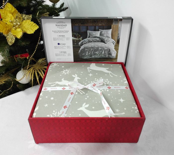Постільна білизна Belizza фланель 200x220 Navidad