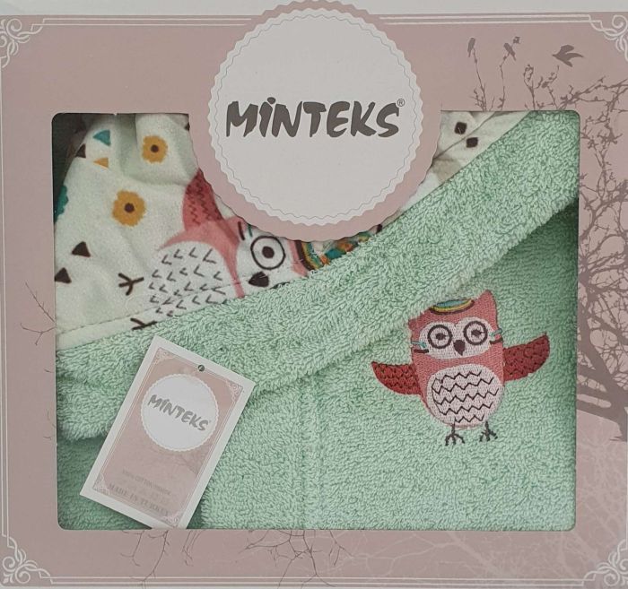 Халат Дитячий  Mintex 1-2 г сова mod 1