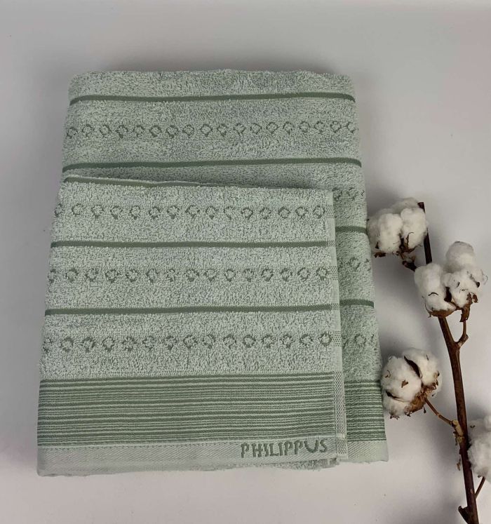 Набір рушників Philippus Slow Cotton 2 шт Timoxa Салатовий(Е847)