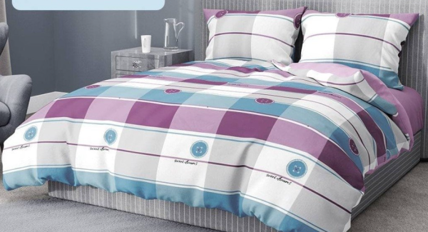 Комплект постільної білизни "Lanabelle Cotton Line" євро (Солодкі сни)