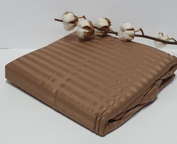 Простирадло на резинці AE Cotton 180x200 + наволочки Brown