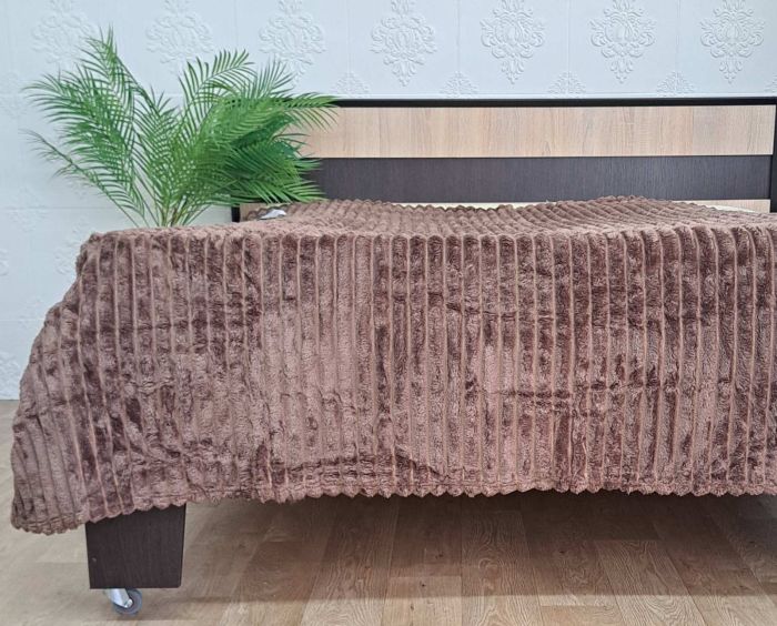 Покривало велюр 210х230 Brown (616)