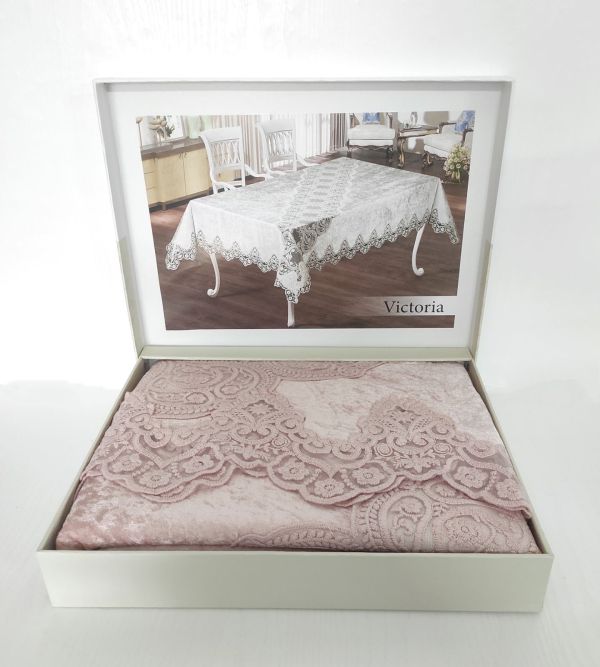Скатертина Велюр Maison Royale 160x220 Victoria Powder