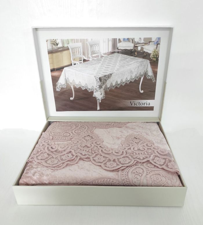 Скатертина Велюр Maison Royale 160x220 Victoria Powder