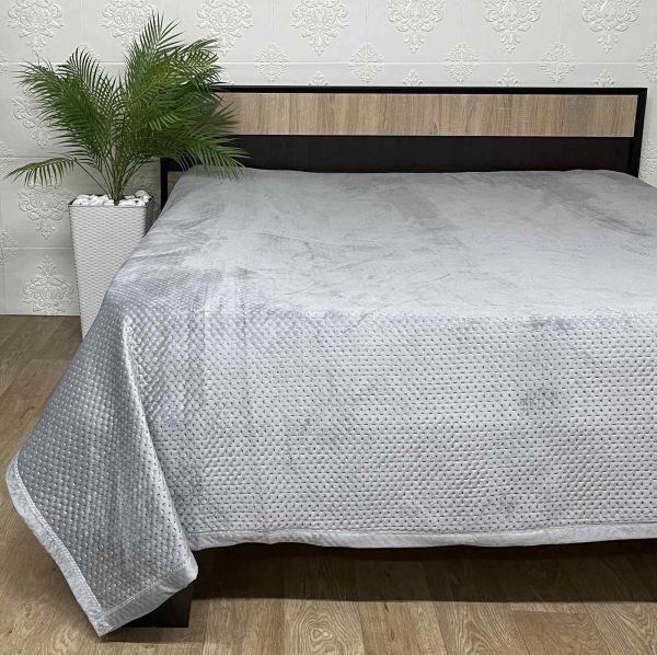 Покривало велюрове квадрат Model-8 160x220 Gray (1224)
