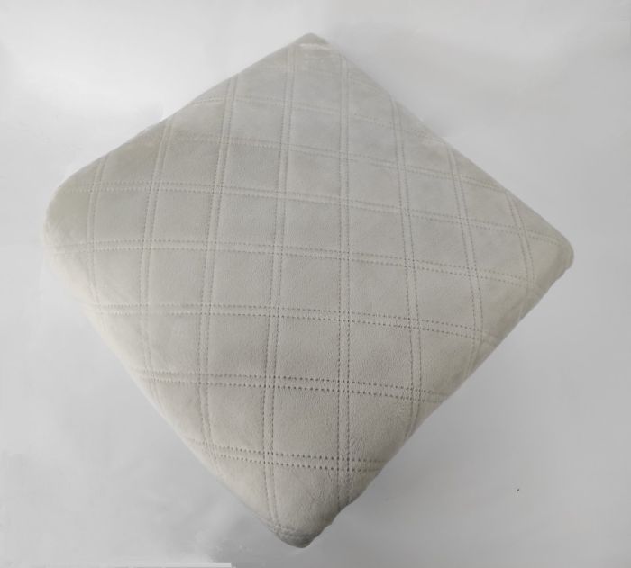 Покривало  ТЕП "ВЕЛЮР" 240*260см Light Grey Ромб прямий